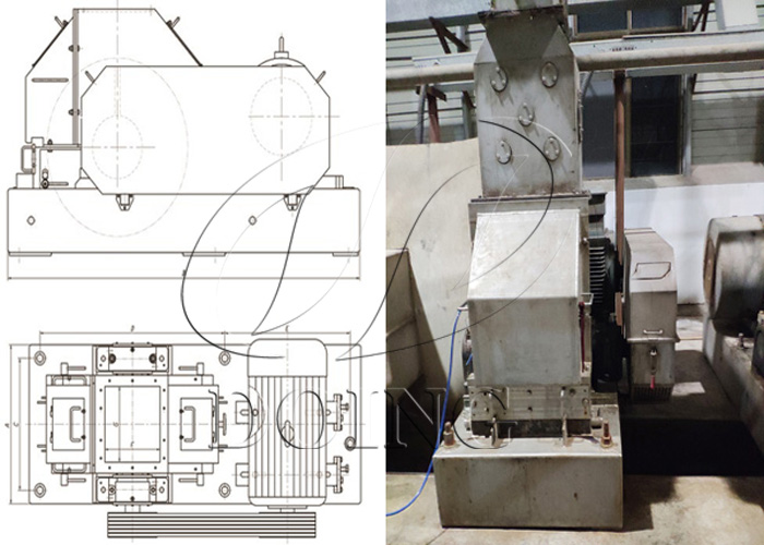 木薯磨碎機結構圖